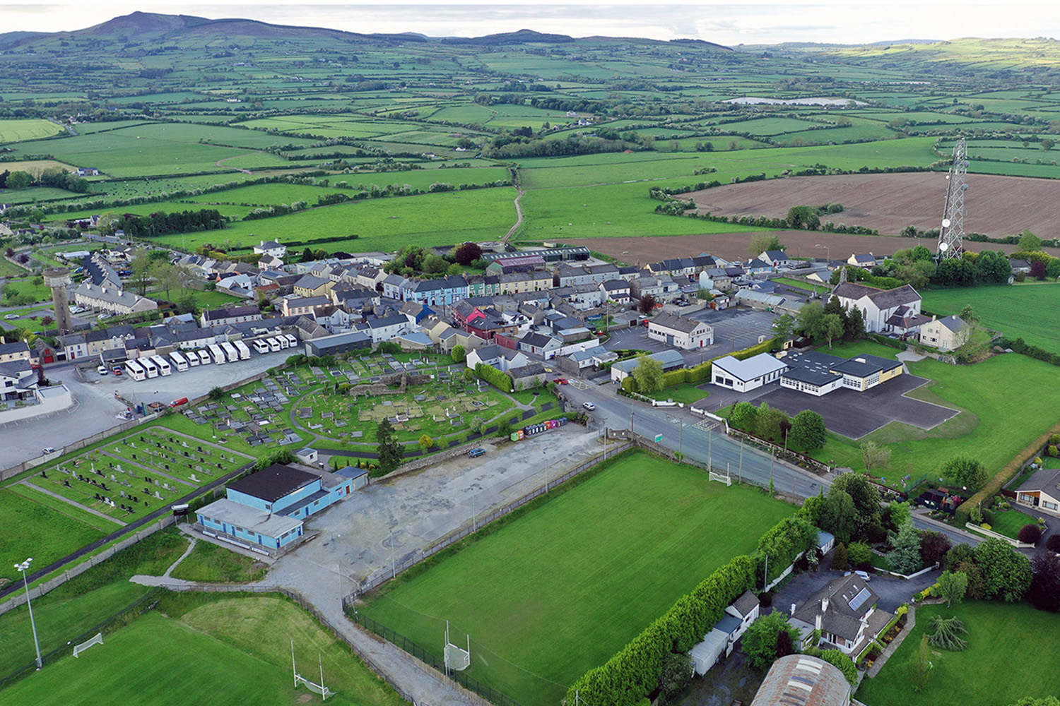 Kildorrery from the air, 2023 (Photo Credit: Tom Thornhill) Image